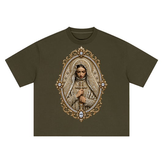 Army Green Boxy Oversized T-Shirt